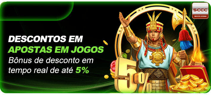 5ccc — módulo dedicado a promoções ativas, com contraste alto para conversão, pensado para reforçar leitura rápida em